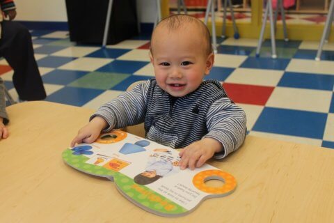 Pre-literacy reading for infants at daycare