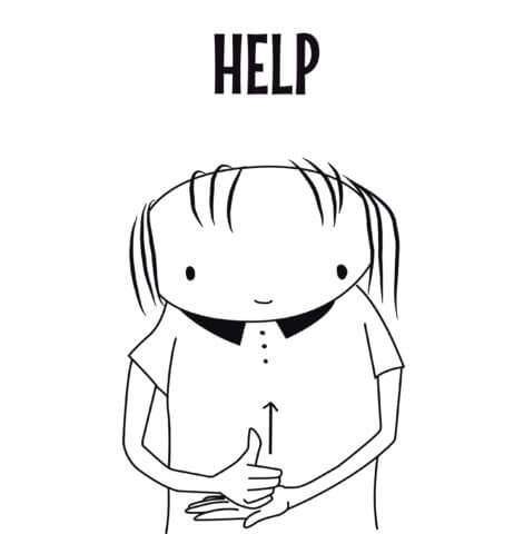 sign language for help