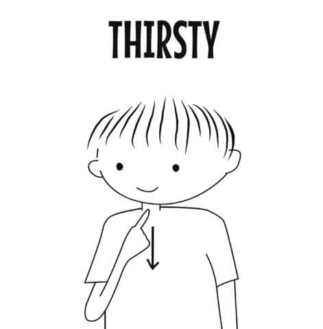 sign language for thirsty