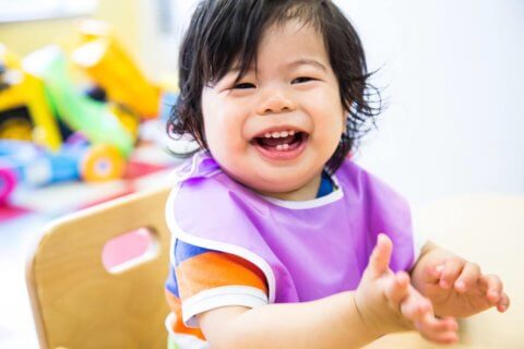 Smiling toddler